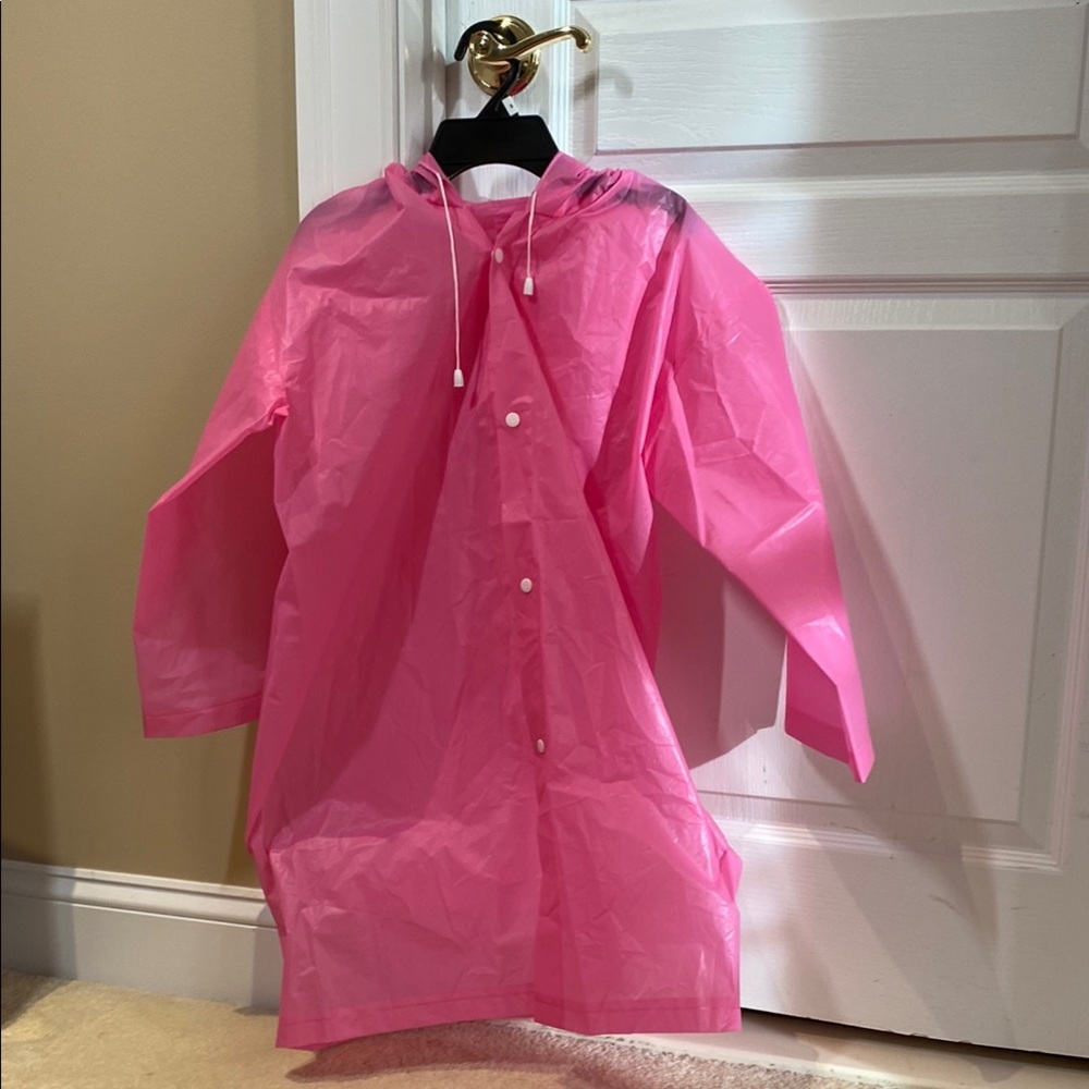 Pink, Purple and Blue Hooded Rain Ponchos